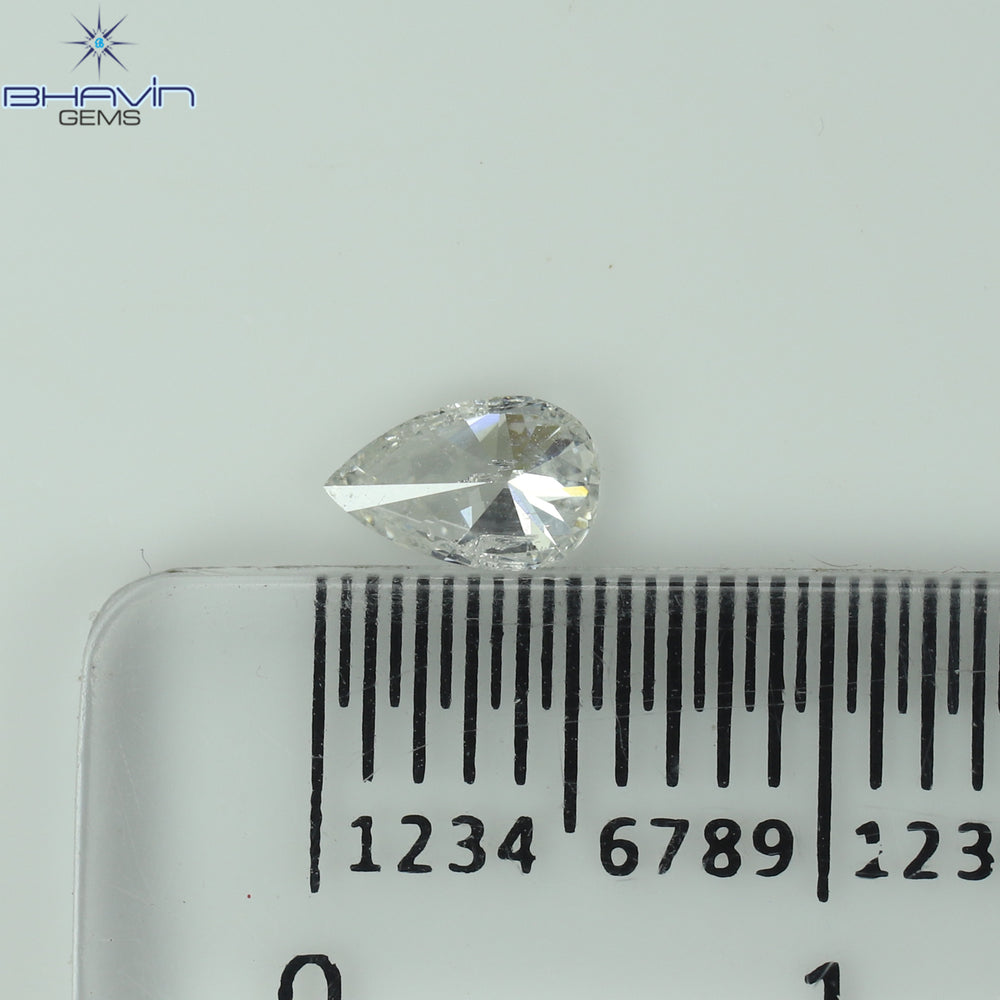 0.27 CT Pear Shape Natural Loose Diamond White Color I1 Clarity (5.50 MM)