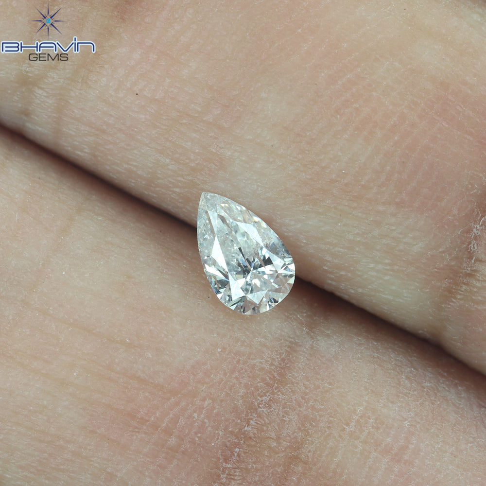 0.27 CT Pear Shape Natural Loose Diamond White Color I1 Clarity (5.50 MM)