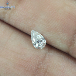 0.27 CT Pear Shape Natural Loose Diamond White Color I1 Clarity (5.50 MM)