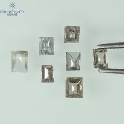 0.34 CT/7 Pcs Baguette Shape Natural Diamond Mix Color SI-I2 Clarity (2.46 MM)