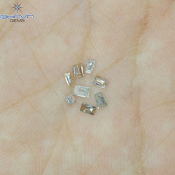 0.34 CT/7 Pcs Baguette Shape Natural Diamond Mix Color SI-I2 Clarity (2.46 MM)
