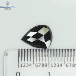 0.78 CT Slice Shape Natural Diamond Salt And Pepper Color I3 Clarity (10.36 MM)