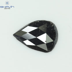 0.78 CT Slice Shape Natural Diamond Salt And Pepper Color I3 Clarity (10.36 MM)