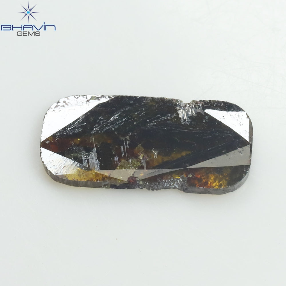 1.81 CT Slice Shape Natural Diamond Brown Color I3 Clarity (13.00 MM)