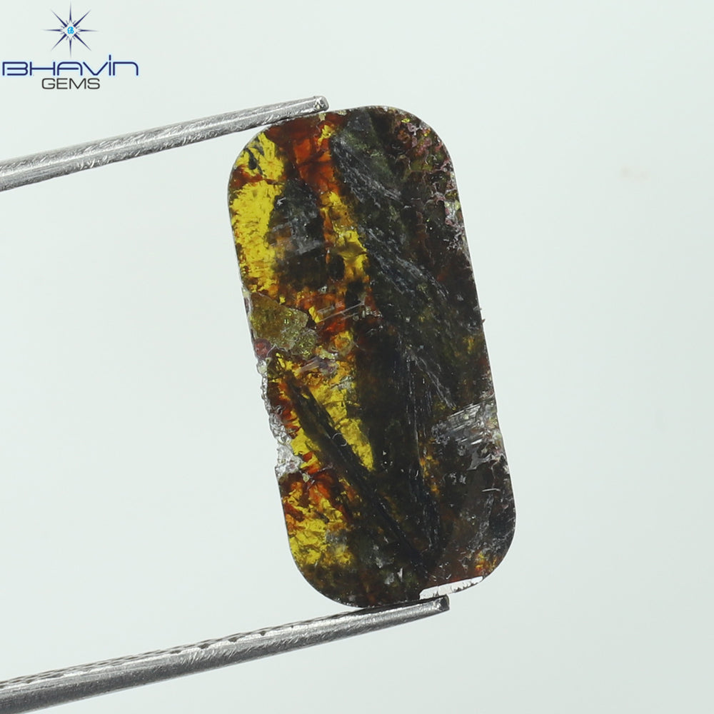 1.81 CT Slice Shape Natural Diamond Brown Color I3 Clarity (13.00 MM)