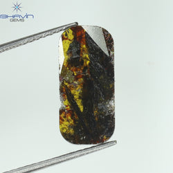 1.81 CT Slice Shape Natural Diamond Brown Color I3 Clarity (13.00 MM)