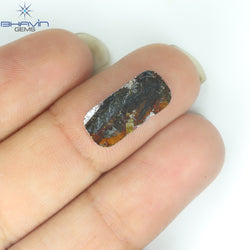 1.81 CT Slice Shape Natural Diamond Brown Color I3 Clarity (13.00 MM)