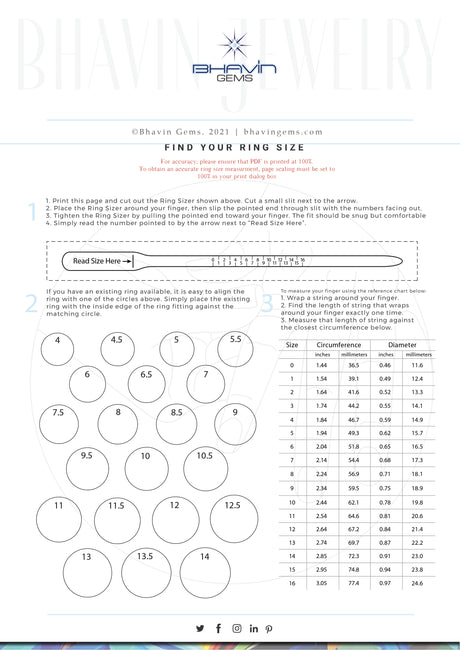 Bhavin Gems | Ring Sizer
