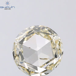 0.73 CT Round Rose Cut Natural Diamond White Color SI2 Clarity (5.96 MM)