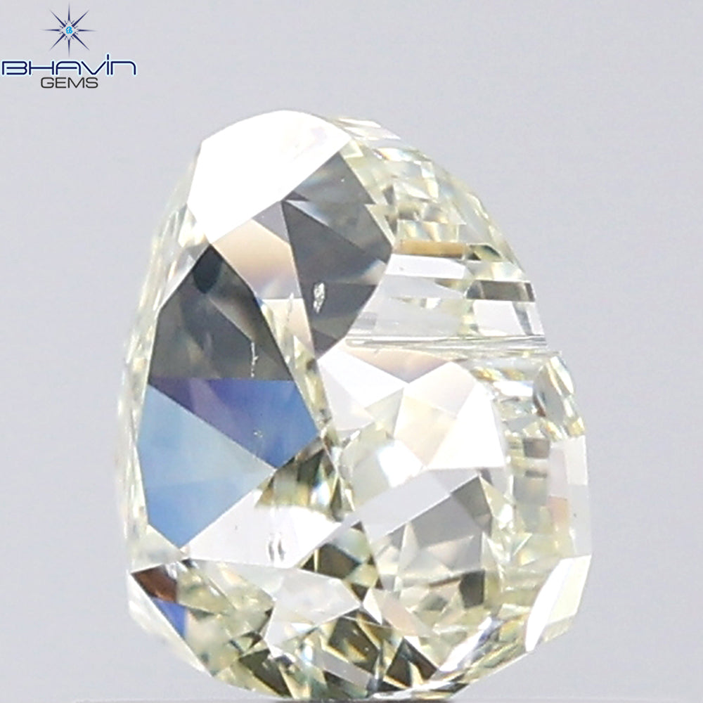1.00 CT Heart Shape Natural Diamond Yellow Color SI1 Clarity (6.02 MM)