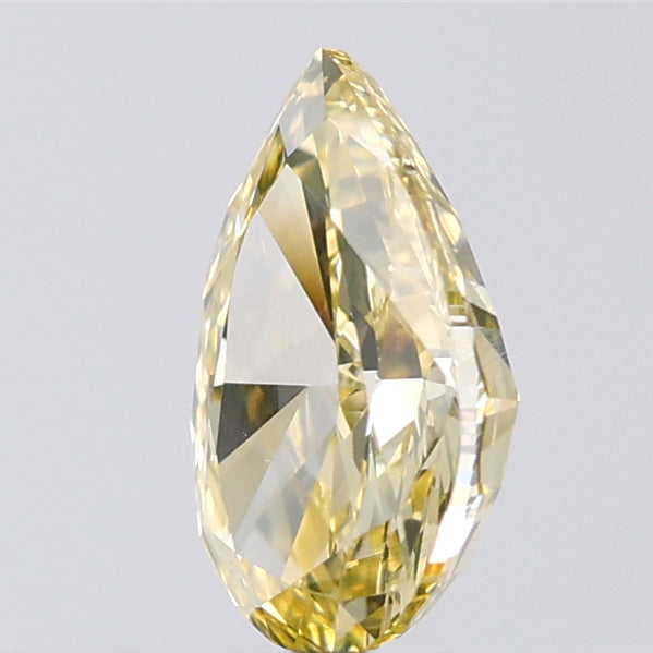 1.05 CT Pear Shape Natural Diamond Orange Yellow Color VS1 Clarity (8.17 MM)