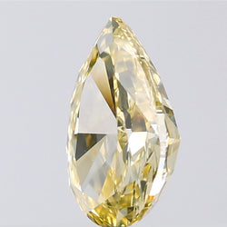 1.05 CT Pear Shape Natural Diamond Orange Yellow Color VS1 Clarity (8.17 MM)