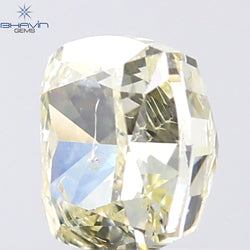 1.01 CT Cushion Shape Natural Diamond Yellow Color I1 Clarity (5.27 MM)