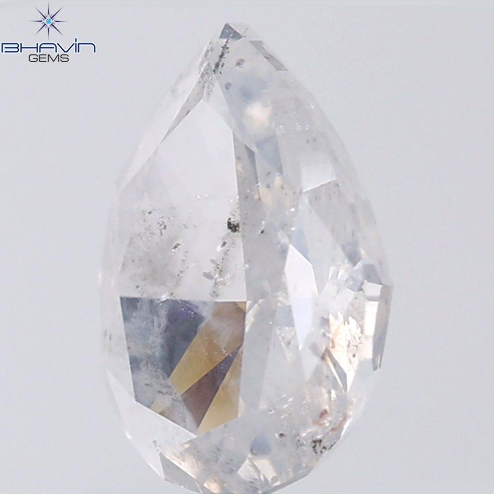 1.58 CT Pear Shape Natural Diamond White Color I2 Clarity (8.89 MM)