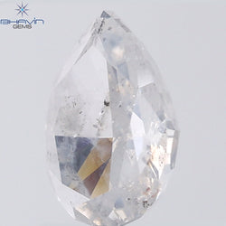 1.58 CT Pear Shape Natural Diamond White Color I2 Clarity (8.89 MM)