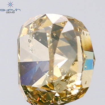0.83 CT Cushion Shape Natural Diamond Brown Color SI2 Clarity (4.95 MM)