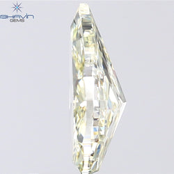 1.00 CT Pear Shape Natural Diamond Yellow Color VVS1 Clarity (8.95 MM)