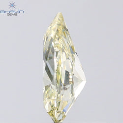 1.02 CT Pear Shape Natural Diamond Greenish Yellow Color SI2 Clarity (8.44 MM)