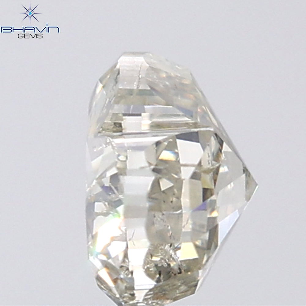 1.02 CT Heart Shape Natural Diamond Grey Color I1 Clarity (6.25 MM)