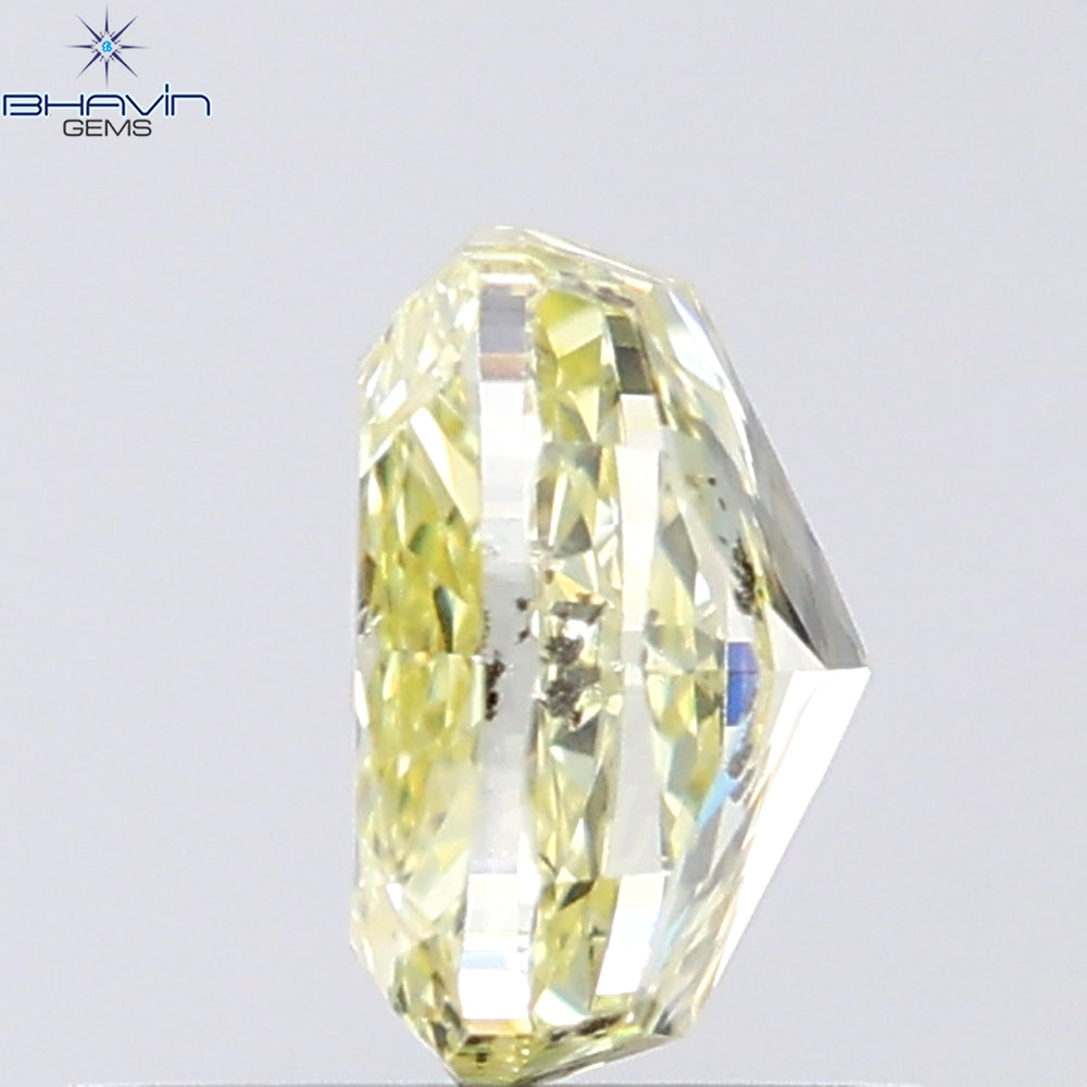 1.02 CT Cushion Shape Natural Diamond Yellow Color SI2 Clarity (5.83 MM)