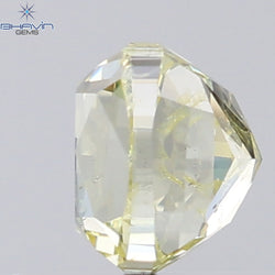 1.01 CT Cushion Shape Natural Diamond Yellow Color SI1 Clarity (5.12 MM)
