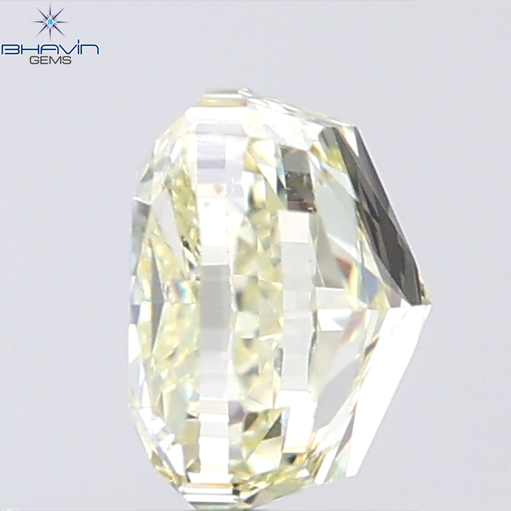 1.02 CT Cushion Shape Natural Diamond Yellow Color VS1 Clarity (5.31 MM)