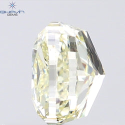 1.02 CT Cushion Shape Natural Diamond Yellow Color VS1 Clarity (5.31 MM)