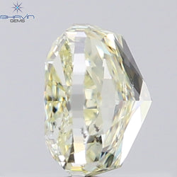 1.02 CT Cushion Shape Natural Diamond Yellow Color SI1 Clarity (5.35 MM)