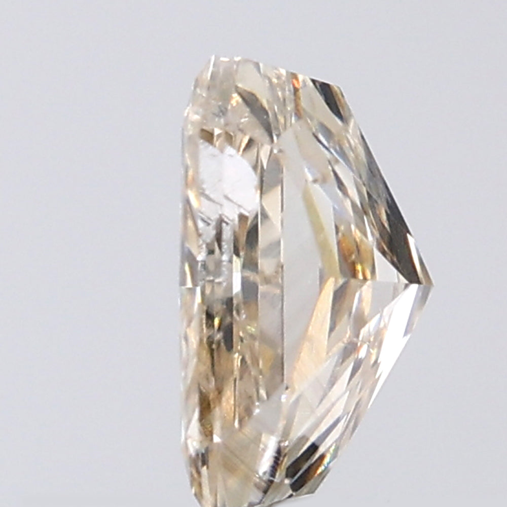 1.04 CT Radiant Shape Natural Diamond Brown Color I1 Clarity (6.39 MM)