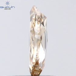 0.89 CT Oval Shape Natural Diamond Brown Color SI Clarity (7.66 MM)