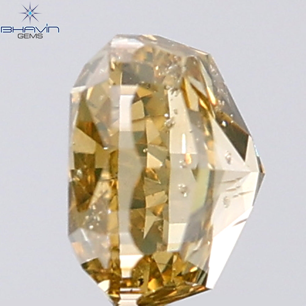 0.83 CT Cushion Shape Natural Diamond Brown Color SI2 Clarity (4.95 MM)