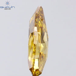 0.81 CT Pear Shape Natural Diamond Orange Color VS2 Clarity (7.81 MM)