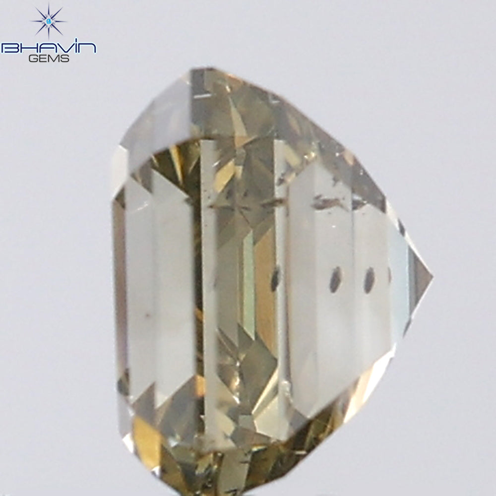1.01 CT Asscher Shape Natural Diamond Gray Color SI2 Clarity (5.16 MM)