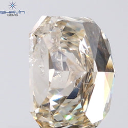 1.04 CT Radiant Shape Natural Diamond Brown Color I1 Clarity (6.39 MM)