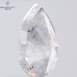 1.58 CT Pear Shape Natural Diamond White Color I2 Clarity (8.89 MM)
