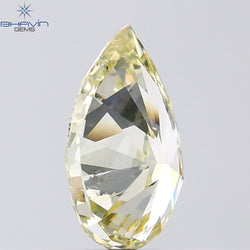 1.02 CT Pear Shape Natural Diamond Greenish Yellow Color SI2 Clarity (8.44 MM)