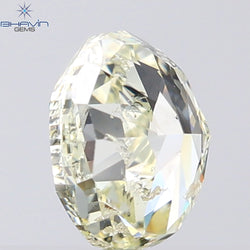 1.00 CT Oval Shape Natural Diamond Yellow Color SI1 Clarity (6.39 MM)