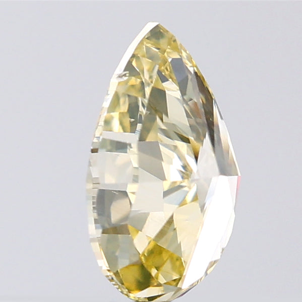 1.05 CT Pear Shape Natural Diamond Orange Yellow Color VS1 Clarity (8.17 MM)
