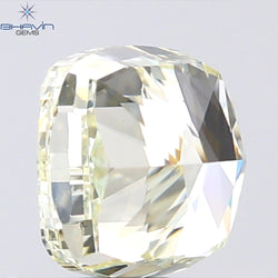 1.02 CT Cushion Shape Natural Diamond Yellow Color VS1 Clarity (5.31 MM)