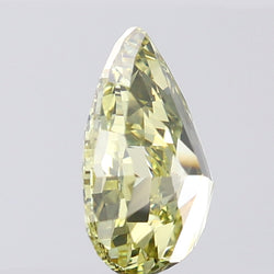 0.83 CT Pear Shape Natural Diamond Green (Chameleon) Color SI1 Clarity (7.34 MM)
