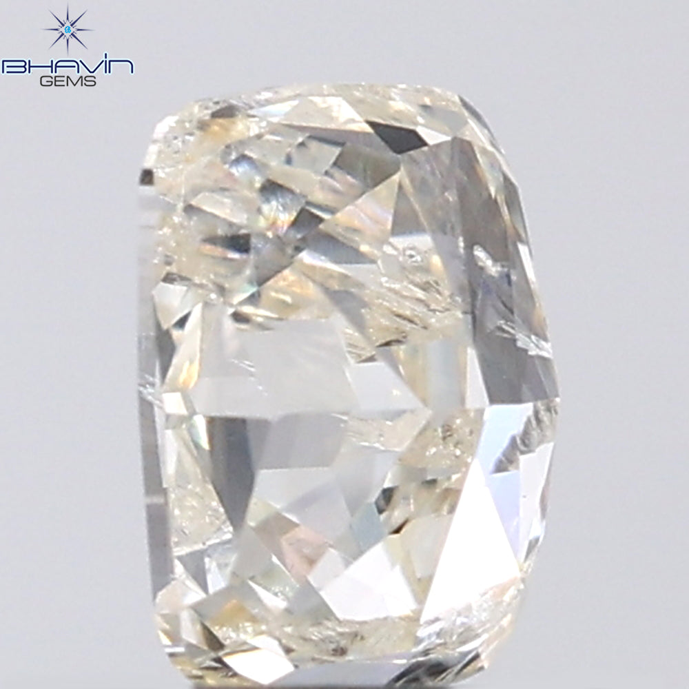 0.66 CT Cushion Shape Natural Diamond White Color I2 Clarity (5.74 MM)