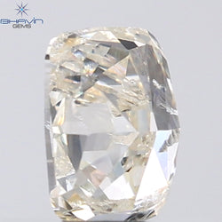 0.66 CT Cushion Shape Natural Diamond White Color I2 Clarity (5.74 MM)