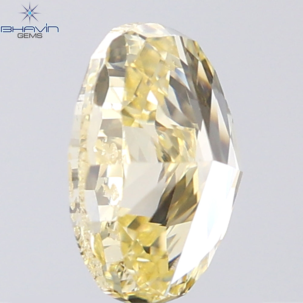1.01 CT Oval Shape Natural Diamond Orange Color VS2 Clarity (7.11 MM)