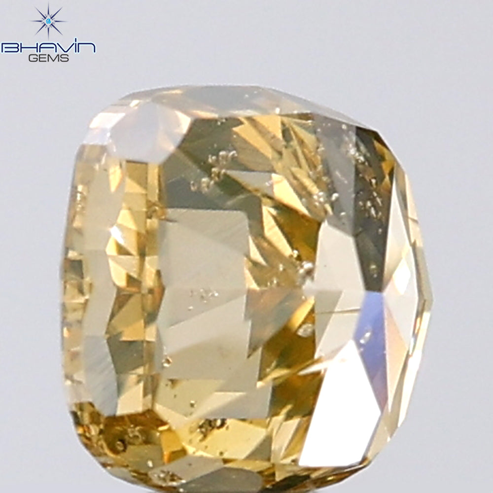 0.83 CT Cushion Shape Natural Diamond Brown Color SI2 Clarity (4.95 MM)