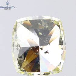 1.02 CT Cushion Shape Natural Diamond Yellow Color SI2 Clarity (5.83 MM)