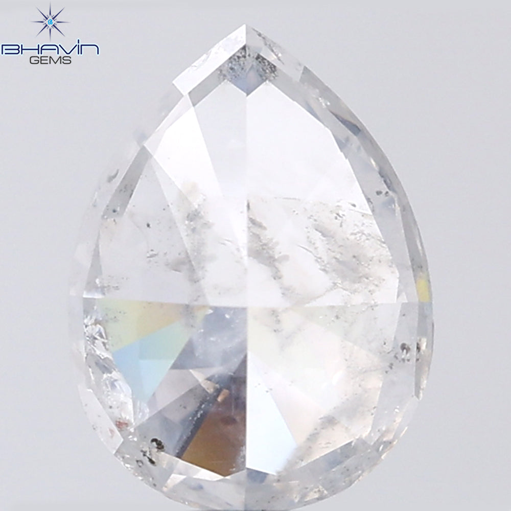 1.58 CT Pear Shape Natural Diamond White Color I2 Clarity (8.89 MM)
