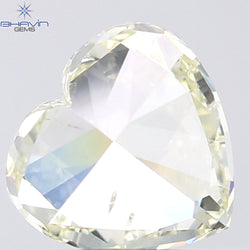 1.02 CT Heart Shape Natural Diamond Yellow Color SI1 Clarity (6.43 MM)