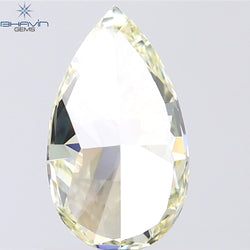 1.00 CT Pear Shape Natural Diamond Yellow Color VVS1 Clarity (8.95 MM)