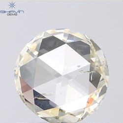 0.73 CT Round Rose Cut Natural Diamond White Color SI2 Clarity (5.96 MM)