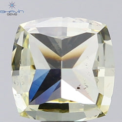 1.01 CT Cushion Shape Natural Diamond Yellow Color SI1 Clarity (5.12 MM)